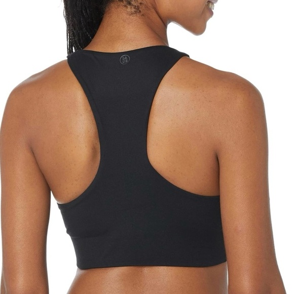 Sage Collective Zipper Front Racerback Sports Bra Black - Picture 2 of 9